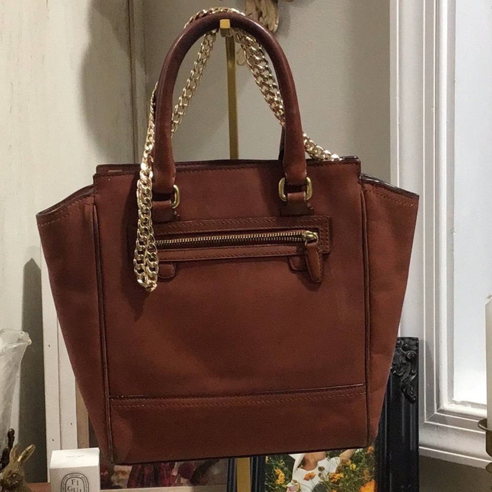 Coach Legacy Leather Tanner Crossbody Tote Handbag Cognac - Picture 14 of 16